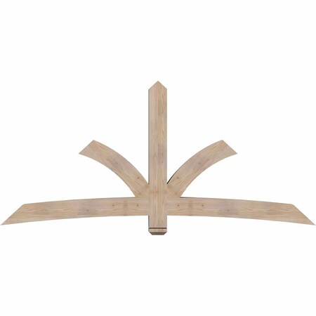 Ekena Millwork Davenport Smooth Timber Gable Bracket, Douglas Fir, 96"W x 44"H x 5 1/2"D x 5 1/2"F, 11/12 Pitch GBW096X44X0606DAV00SDF